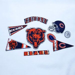 8 Piece Fabric Iron On Appliques For Shoe Embelishment - Sports Croc Accessories